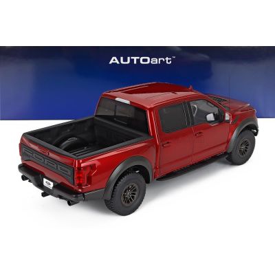 AUTOART FORD USA F-150 RAPTOR PICK-UP DOUBLE CABINE 2019 - RUBY RED 1/18