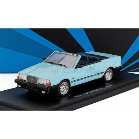 AVENUE43 VOLVO 760 GLE MERLBERG CABRIOLET OPEN SWEDEN 1985 - LIGHT BLUE 1/43