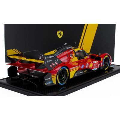 BBR MODELS FERRARI 499P 3.0L TURBO V6 TEAM FERRARI AF CORSE N 51 3rd 24h LE MANS 2024 ALESSANDRO PIER GUIDI - JAMES CALADO - ANT