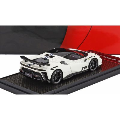 BBR MODELS FERRARI SF90 XX STRADALE N 78 2024 - BIANTO ITALIA - MATT WHITE BLACK 1/43