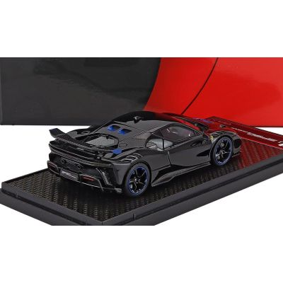 BBR MODELS FERRARI SF90 XX STRADALE 2024 - NERO DS - BLACK LIGHT BLUE 1/43