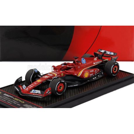 BBR MODELS FERRARI F1  SF-24 TEAM SCUDERIA FERRARI SF24 N 16 WINNER AUSTIN USA GP 2024 CHARLES LECLERC - RED BLACK 1/43