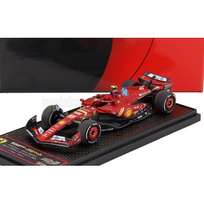 BBR MODELS FERRARI F1  SF-24 TEAM SCUDERIA FERRARI SF24 N 55 WINNER MEXICO GP 2024 CARLOS SAINZ Jr. - RED BLACK 1/43