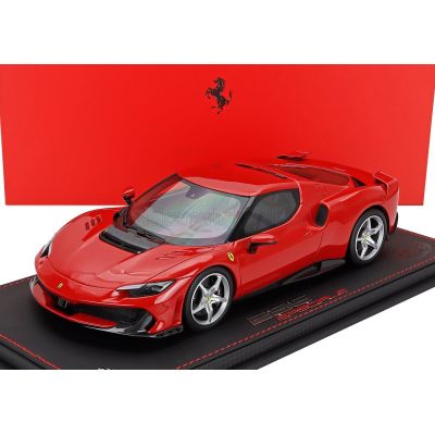 BBR MODELS FERRARI 296 SPECIALE 2025 - CON VETRINA - WITH SHOWCASE - ROSSO CORSA - RED 1/18