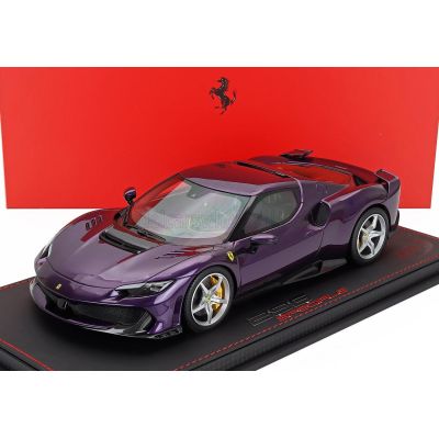 BBR MODELS FERRARI 296 SPECIALE 2025 - CON VETRINA - WITH SHOWCASE - VIOLA HONG KONG - PURPLE 1/18