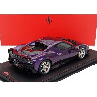 BBR MODELS FERRARI 296 SPECIALE 2025 - CON VETRINA - WITH SHOWCASE - VIOLA HONG KONG - PURPLE 1/18