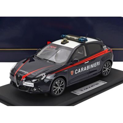BBR MODELS ALFA ROMEO GIULIETTA VELOCE CARABINIERI 2018 - BLUE RED 1/18