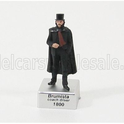BRUMM FIGURES BRUMMISTA IN PIEDI + PIEDISTALLO - BLACK 1/43