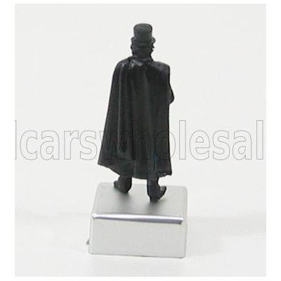 BRUMM FIGURES BRUMMISTA IN PIEDI + PIEDISTALLO - BLACK 1/43