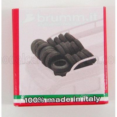 BRUMM ACCESSORIES 20 GOMME F1 ANTERIORI - POSTERIORI - BLACK 1/43