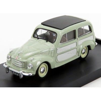 BRUMM FIAT 500C BELVEDERE CHIUSA 1951 - VERY LIGHT GREEN GREY 1/43