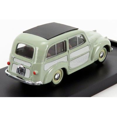 BRUMM FIAT 500C BELVEDERE CHIUSA 1951 - VERY LIGHT GREEN GREY 1/43