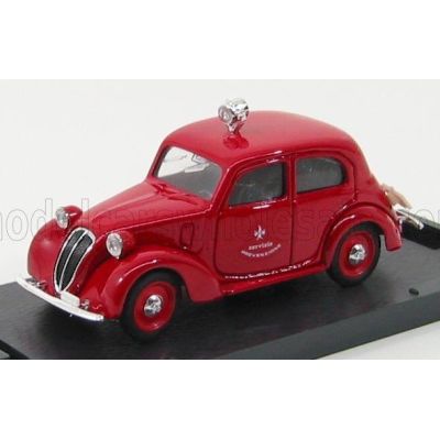 BRUMM FIAT 508C 1100 BERLINA VIGILI DEL FUOCO 1937 - FIRE ENGINE - FIRE MEN FEUERWEHR - RED 1/43