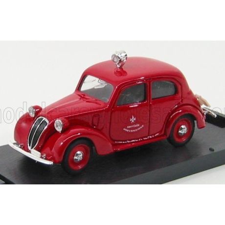 BRUMM FIAT 508C 1100 BERLINA VIGILI DEL FUOCO 1937 - FIRE ENGINE - FIRE MEN FEUERWEHR - RED 1/43