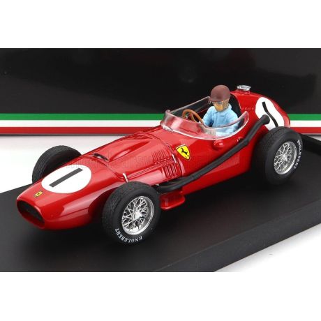 BRUMM FERRARI F1  DINO 246 N 1 WINNER BRITISH GP 1958 P.COLLINS - WITH DRIVER FIGURE - RED 1/43