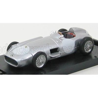BRUMM MERCEDES BENZ F1 W196 CELEBRATION 1955 - UNTERTURKHEIM STUTTGART - - SILVER 1/43