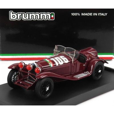 BRUMM ALFA ROMEO 2300 SPIDER N 106 WINNER MILLE MIGLIA 1932 B.BORZACCHINI - A.BIGNAMI - BORDEAUX 1/43