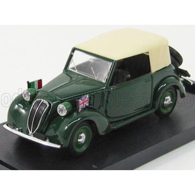 BRUMM FIAT 508C 1100 CABRIOLET 1937 CD - MILITARY GREEN 1/43