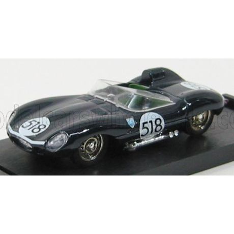 BRUMM JAGUAR D-TYPE N 518 MILLE MIGLIA 1957 - BLUE 1/43