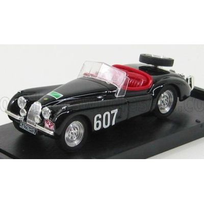 BRUMM JAGUAR XK 120 SPIDER N 607 RALLY DELLE ALPI 1953 - BLACK 1/43
