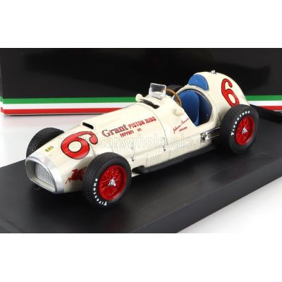 BRUMM FERRARI F1  375 INDY N 6 INDIANAPOLIS 500 GP 1952 JOHNNIE PARSON - WHITE 1/43