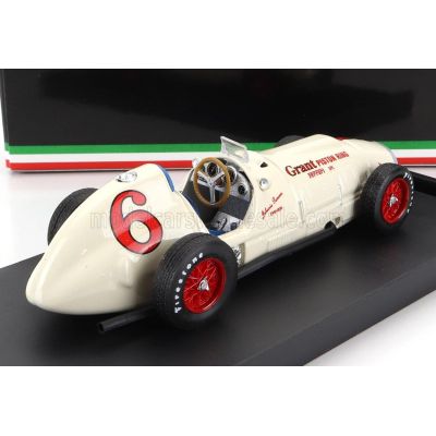 BRUMM FERRARI F1  375 INDY N 6 INDIANAPOLIS 500 GP 1952 JOHNNIE PARSON - WHITE 1/43