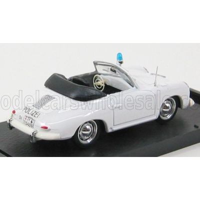 BRUMM PORSCHE 356 SPIDER OPEN POLICE SVIZZERA 1952 - WHITE 1/43