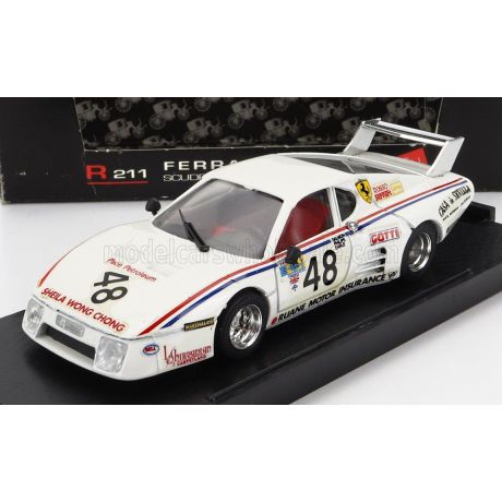 BRUMM FERRARI 512BB SCUDERIA ROSSO N 48 24h LE MANS 1981 M.SALMON - S.PHILIPS - S.EARLE - WHITE 1/43