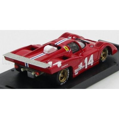 BRUMM FERRARI 512M TEAM NART N 14 6h WATKINS GLEN 1971 POSEY - BUCKNUM - RED 1/43