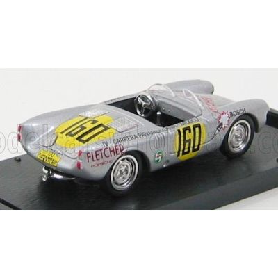 BRUMM PORSCHE 550 RS CARRERA MEXICO 1953 HANS HERRMANN - SILVER 1/43
