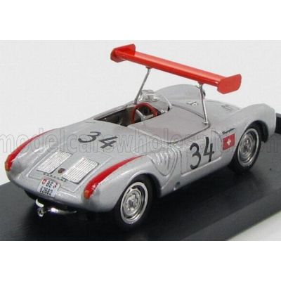 BRUMM PORSCHE 550 RS N 34 1000Km NURBURGRING 1956 MICHAEL MAY - PIERRE MAY - SILVER 1/43