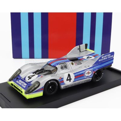 BRUMM PORSCHE 917K MARTINI RACING TEAM N 4 1000km MONZA 1971 HELMUT MARKO - GIJS VAN LENNEP - SILVER BLUE 1/43