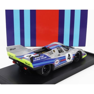 BRUMM PORSCHE 917K MARTINI RACING TEAM N 4 1000km MONZA 1971 HELMUT MARKO - GIJS VAN LENNEP - SILVER BLUE 1/43