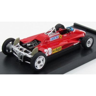 BRUMM FERRARI F1  126C2 N 28 SAN MARINO IMOLA GP 1982 DIDIER PIRONI T-CAR - VERSIONE DA TRASPORTO - TRANSPORT VERSION - RED 1/43