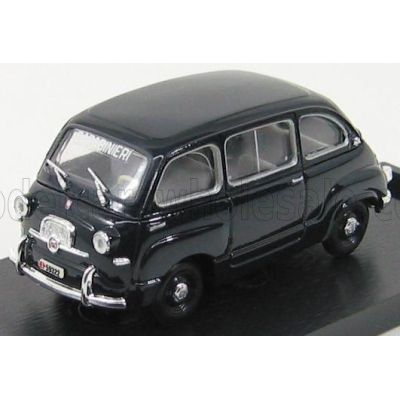 BRUMM FIAT 600 MULTIPLA CARABINIERI POLICE 1956 - BLUE 1/43