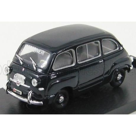 BRUMM FIAT 600 MULTIPLA CARABINIERI POLICE 1956 - BLUE 1/43