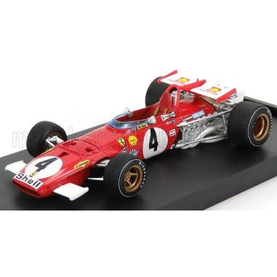 BRUMM FERRARI F1 312B N 4 WINNER ITALY GP 1970 CLAY REGAZZONI - RED WHITE 1/43