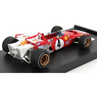 BRUMM FERRARI F1 312B N 4 WINNER ITALY GP 1970 CLAY REGAZZONI - RED WHITE 1/43