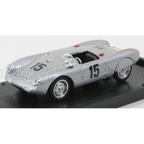BRUMM PORSCHE 550 RS AVUS N 15 1955 R. VON FRANKENBERG - SILVER 1/43
