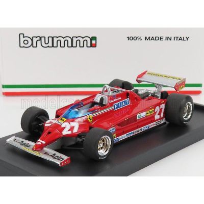 BRUMM FERRARI F1 126CK TURBO N 27 WINNER MONACO GP 1981 GILLES VILLENEUVE - RED 1/43