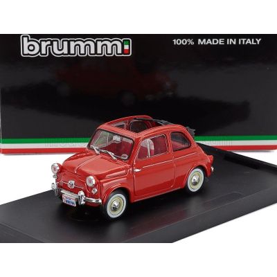 BRUMM FIAT 500 AMERICA APERTA OPEN 1958 - ROSSO - RED 1/43