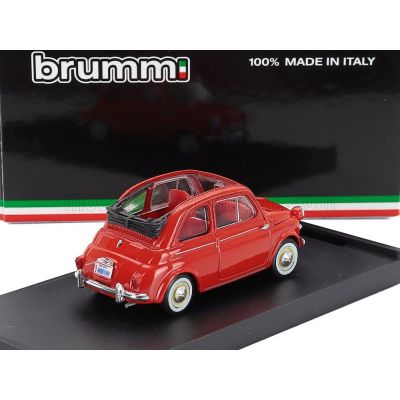 BRUMM FIAT 500 AMERICA APERTA OPEN 1958 - ROSSO - RED 1/43