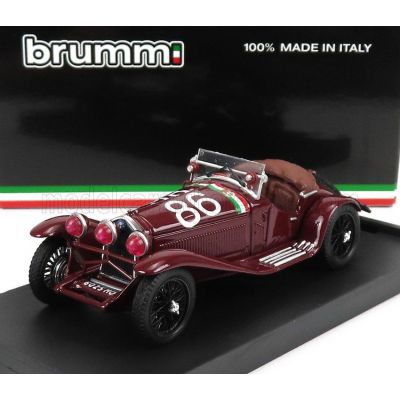 BRUMM ALFA ROMEO 1750 GS SPIDER N 86 3rd  MILLE MIGLIA 1930 G.CAMAPARI - A.MARINONI - BORDEAUX 1/43