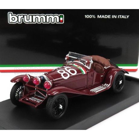 BRUMM ALFA ROMEO 1750 GS SPIDER N 86 3rd  MILLE MIGLIA 1930 G.CAMAPARI - A.MARINONI - BORDEAUX 1/43