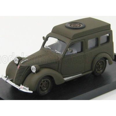 BRUMM FIAT 1100 FURGONE CARABINIERI RADIOMOBILE 1950 - MILITARY GREEN 1/43