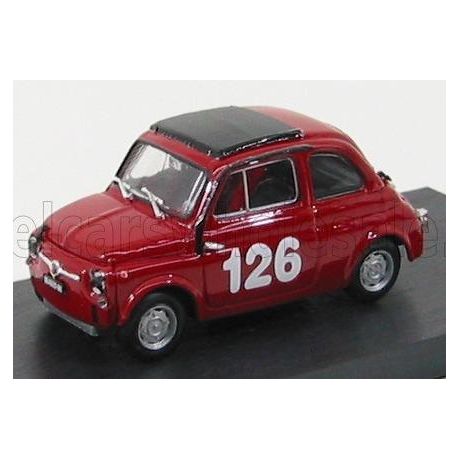 BRUMM FIAT 500 59 ABARTH N 126 PREMIO CAMPAGNANO VALLELUNGA 1965 RAFFAELE PINTO - RED 1/43
