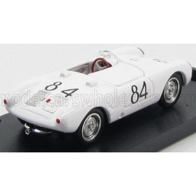 BRUMM PORSCHE 550A RS SPIDER N 84 WINNER TARGA FLORIO 1956 UMBERTO MAGLIOLI - WHITE 1/43