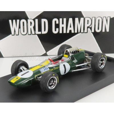 BRUMM LOTUS F1  33 N 1 WINNER GERMANY GP JIM CLARK 1965 WORLD CHAMPION - GREEN YELLOW 1/43