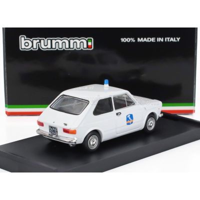 BRUMM FIAT 127 1-SERIES SOCIETA' AUTOSTRADE COMO-CHIASSO 1971 - WHITE 1/43