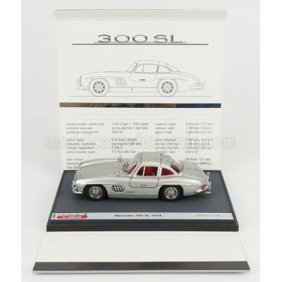 BRUMM MERCEDES BENZ 300SL COUPE GULLWING (W198) 1954 - SILVER 1/43